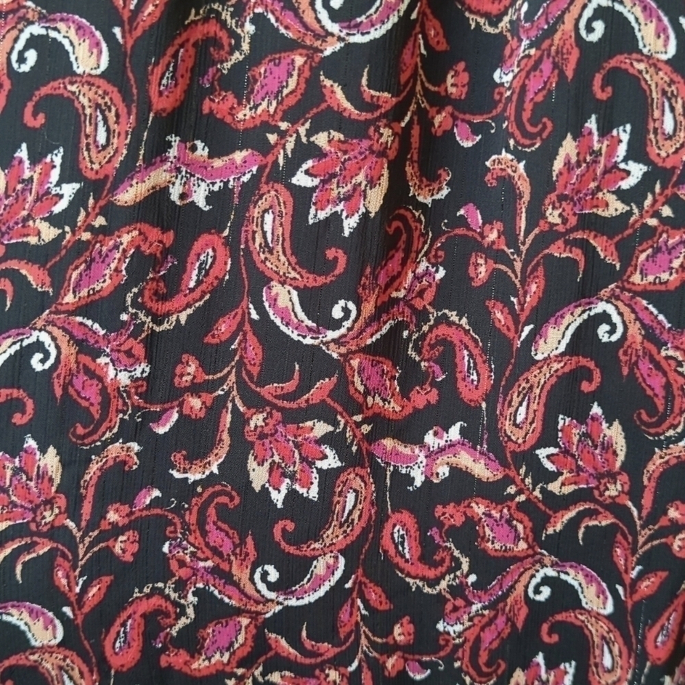 Sam Edelman Floral Paisley Printed Sleeveless High Neck Blouson Midi Dress XS - Picture 7 of 15